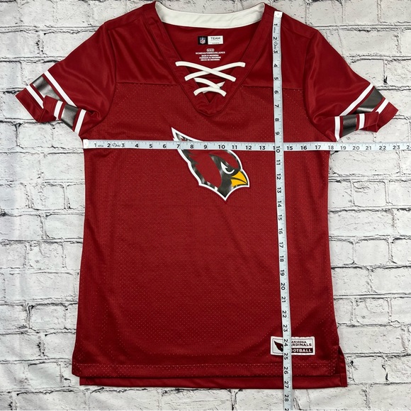 NFL Arizona Cardinals Lace-up Jersey Top M - Picture 6 of 8